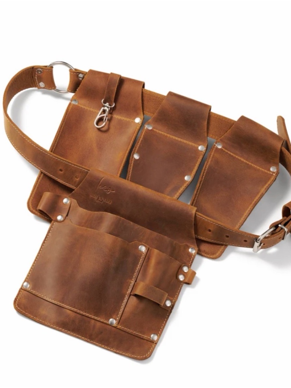 Lero Adjustable Garden Belt â Leather Tool Belt.